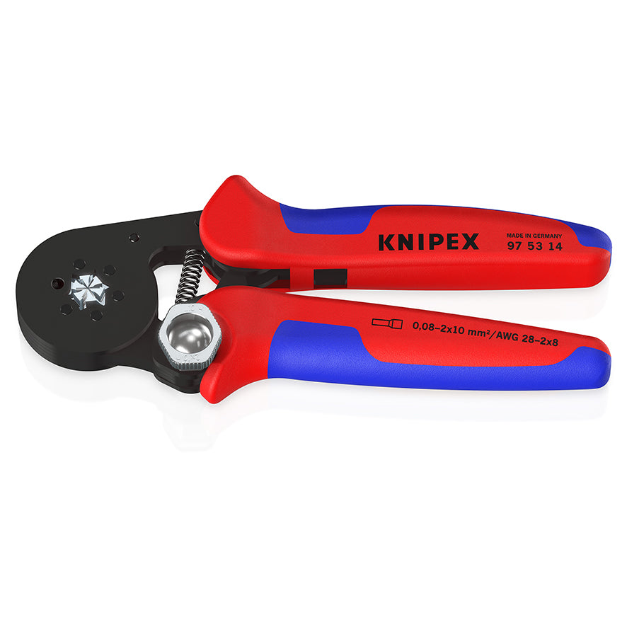 Knipex 97 53 14 - Crimpadora autoajustable para punteras (crimpado en hexágono)