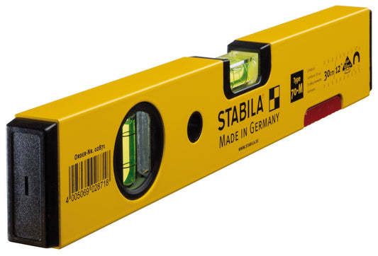 Stabila 28718 - Stabila Series 70M 30 cm spirit level with magnetic base.
