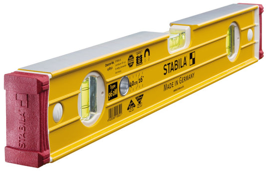 Stabila 158521 - 40 cm bubble level with magnetic base Series 96-2M