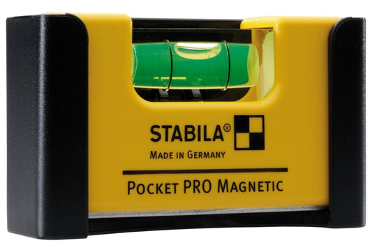 Stabila 179533 - Niveau à bulle magnétique de poche Stabila POCKET LEVEL PRO avec étui de ceinture