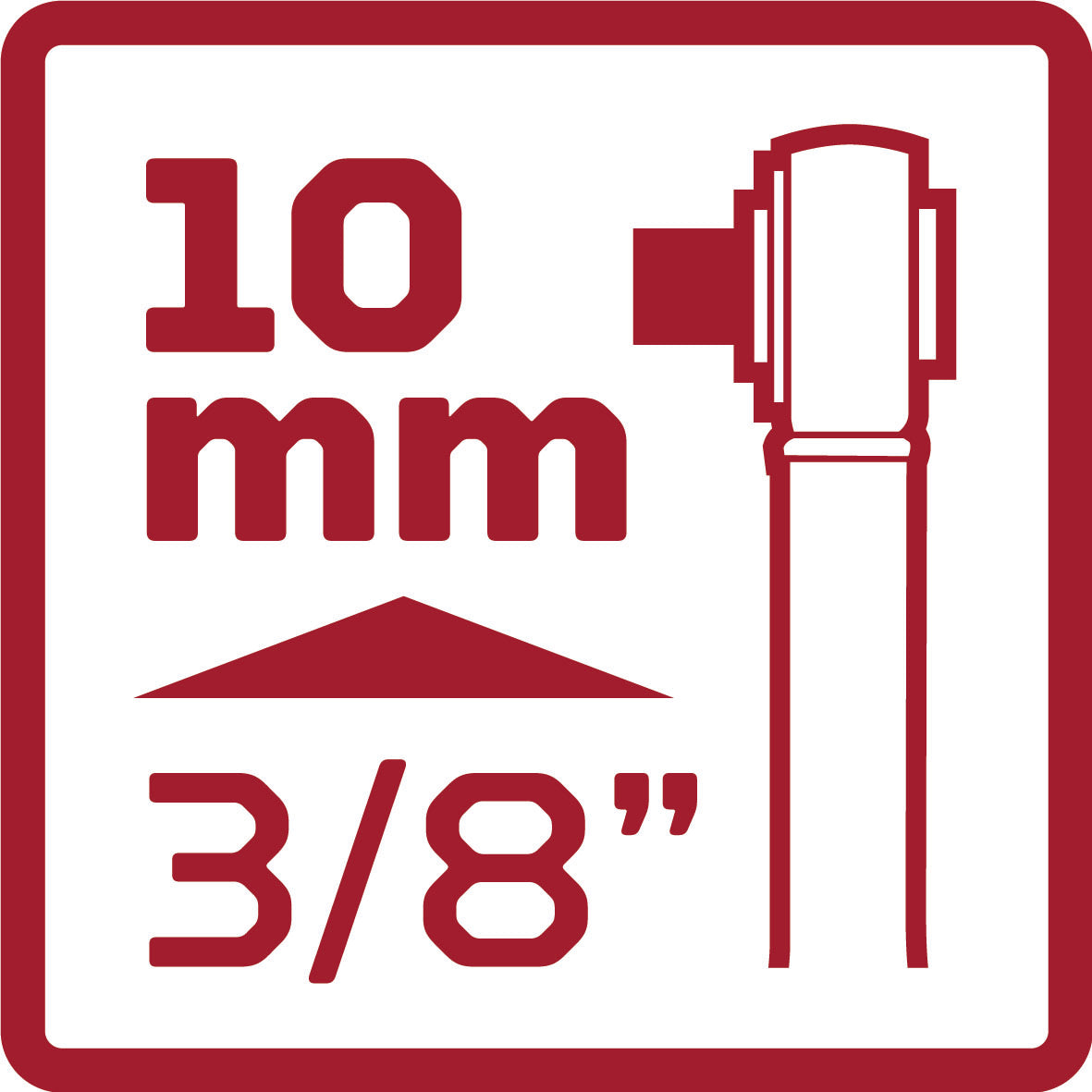 GEDORE rouge R50120027 - Cliquet réversible articulé bi-composants 3/8", L=246 mm (3301819)