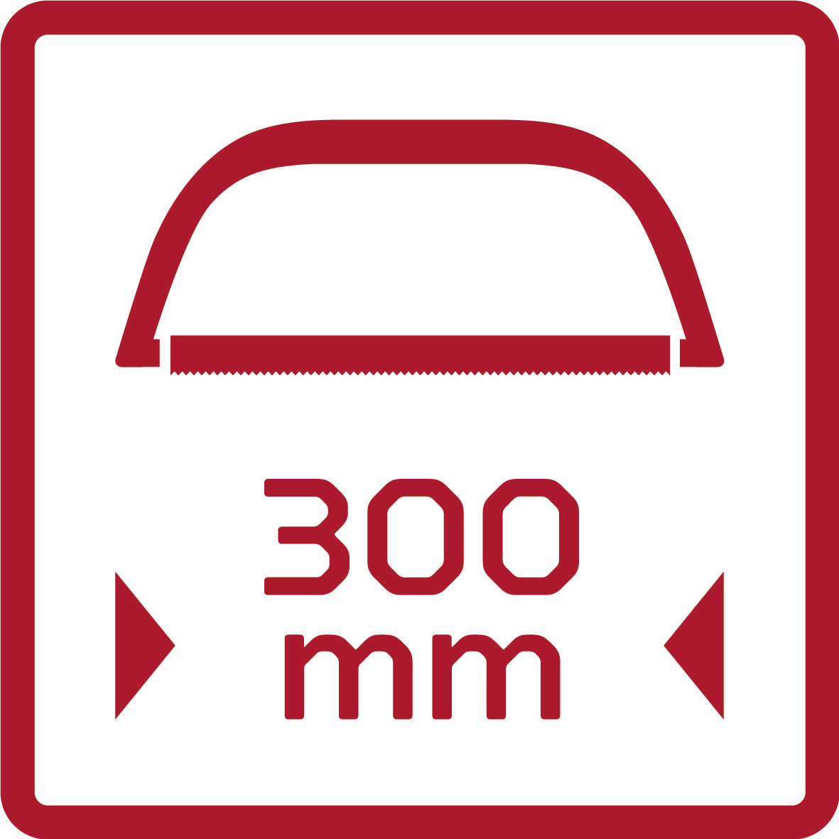GEDORE rouge R93350051 - Arc de scie multifonction, 300mm (3301608)