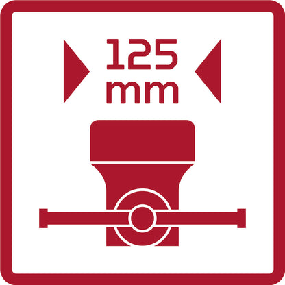 GEDORE red R93800125 - Bocas del tornillo de banco An. 125 mm fijo 19 kg (3301737)