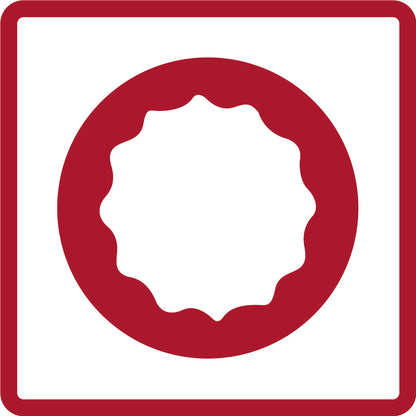 GEDORE red R61101414 - Socket 1/2", bi-hexagonal, 14 mm L=77 mm (3300417)