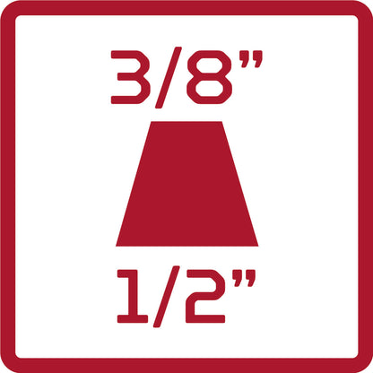 GEDORE red R67500007 - Pieza reductora 1/2" x 3/8" cuadrada, L=40 mm (3300430)