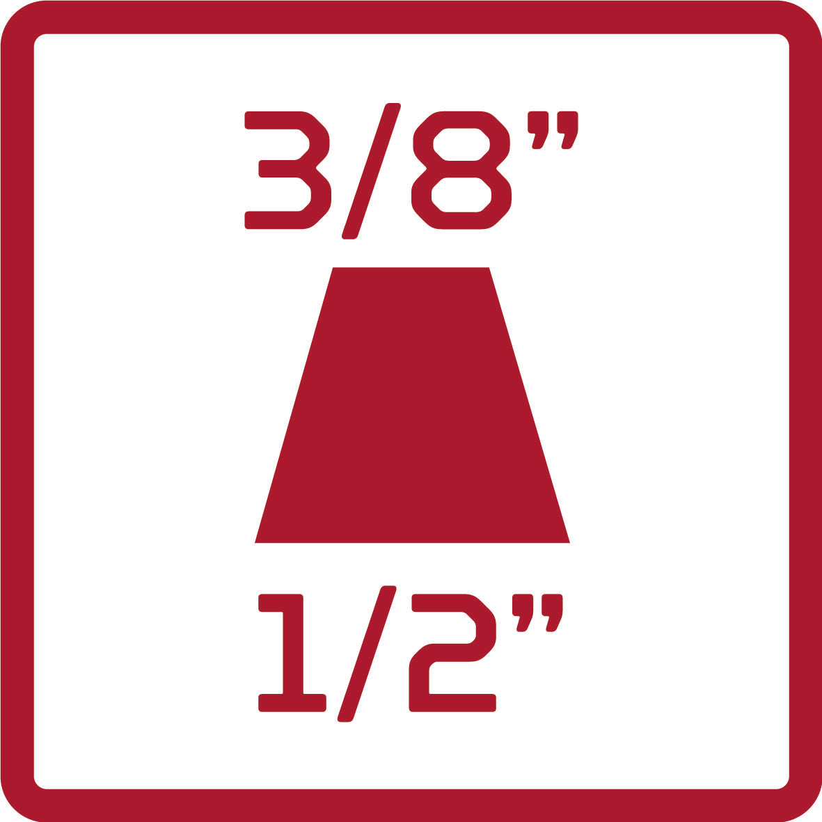 GEDORE red R67600005 - Pieza reductora para llaves de vaso de impacto 1/2" - 3/8" cuadrado 34 mm (3300572)