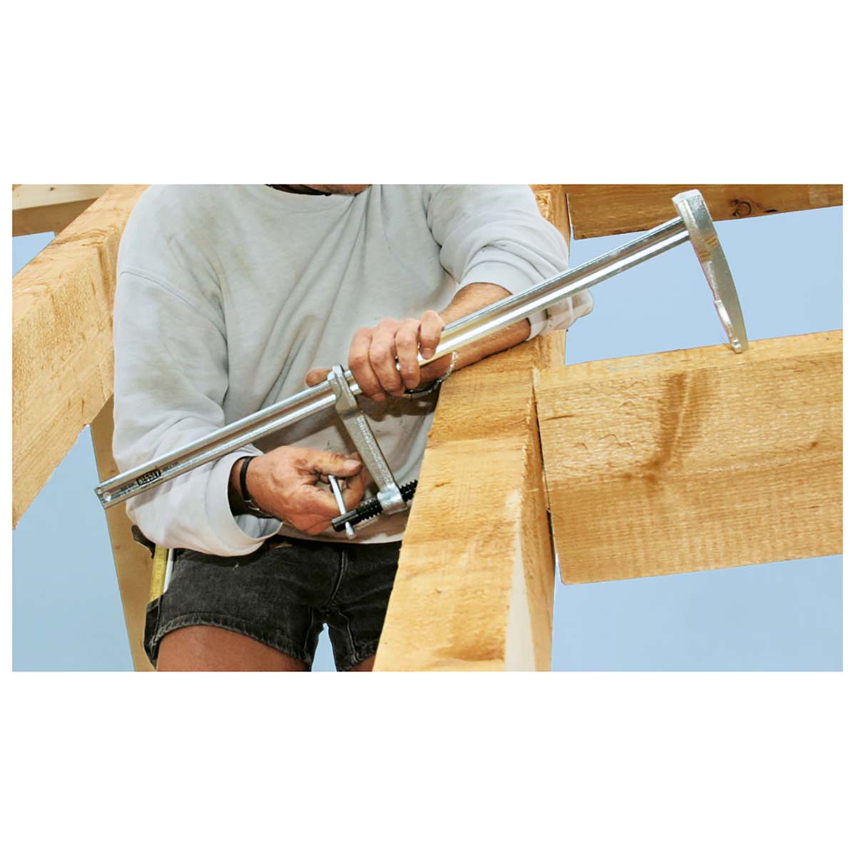 Bessey SPZ80K - Pointed tightening screw for wooden structures Bessey SPZ 800/140