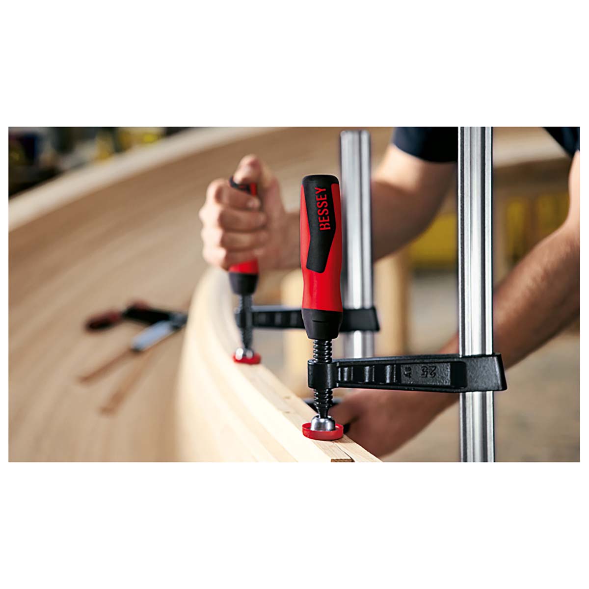 Bessey TG100S17-2K - Tightening screw with two-component handle Bessey TG 1000/175