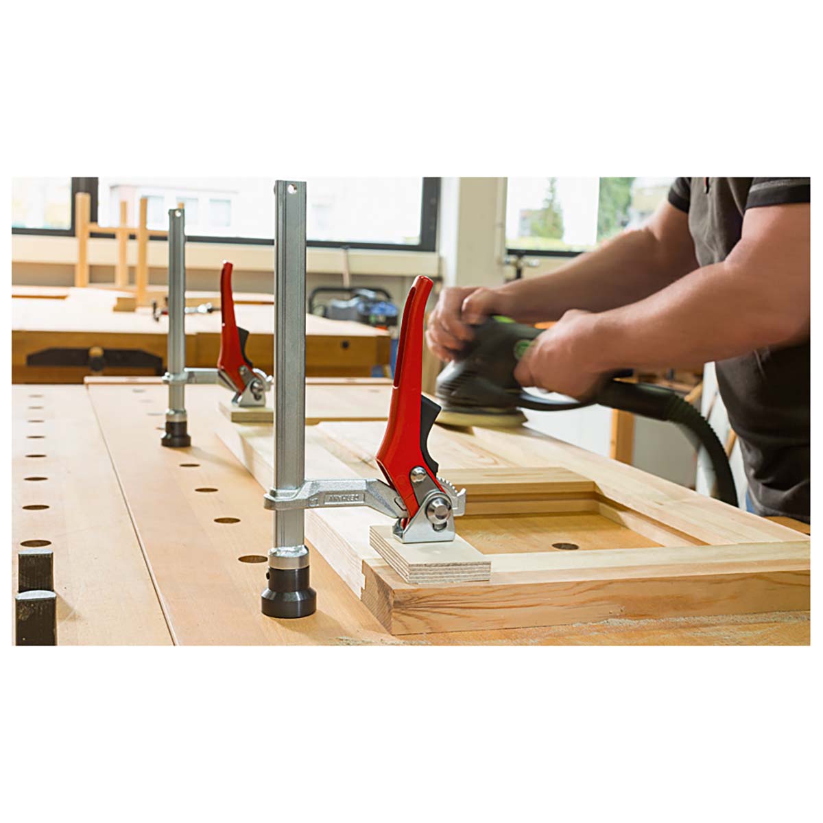 Bessey TWV16-20-15-2K - Clamping element with variable reach for Bessey TWV16 200/150 2K welding tables