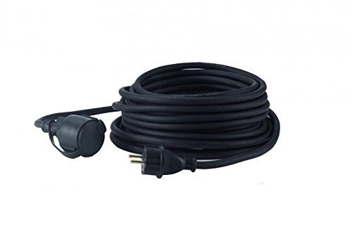 Hedi VK10NF - Alargador Hedi 10 m. cable de goma de neopreno 3G1,5 color negro IP44 - Ferrotecnia