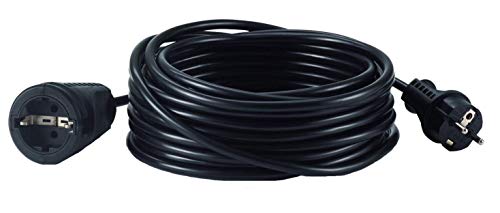 Hedi VK10P - Alargador Hedi 10 m. cable de PVC 3G1,5 color negro, IP20 - Ferrotecnia