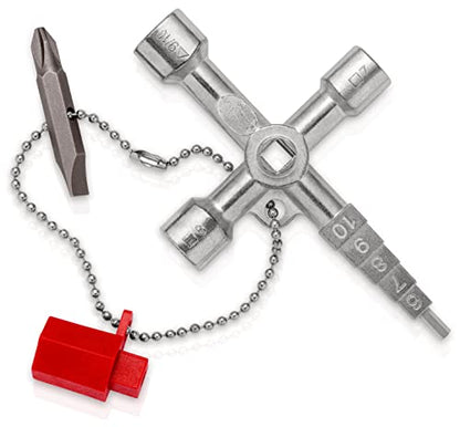 Knipex 00 11 04 - Llave Knipex Profi - Key para armarios registro y sistemas de paso estándar - Ferrotecnia