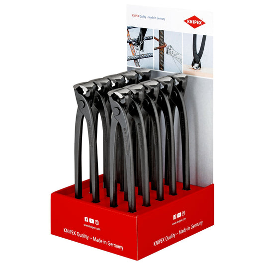 Knipex 00 18 01 V21 - Expositor sobremesa con 10 tenazas encofrador Knipex 99 00 250 EAN - Ferrotecnia