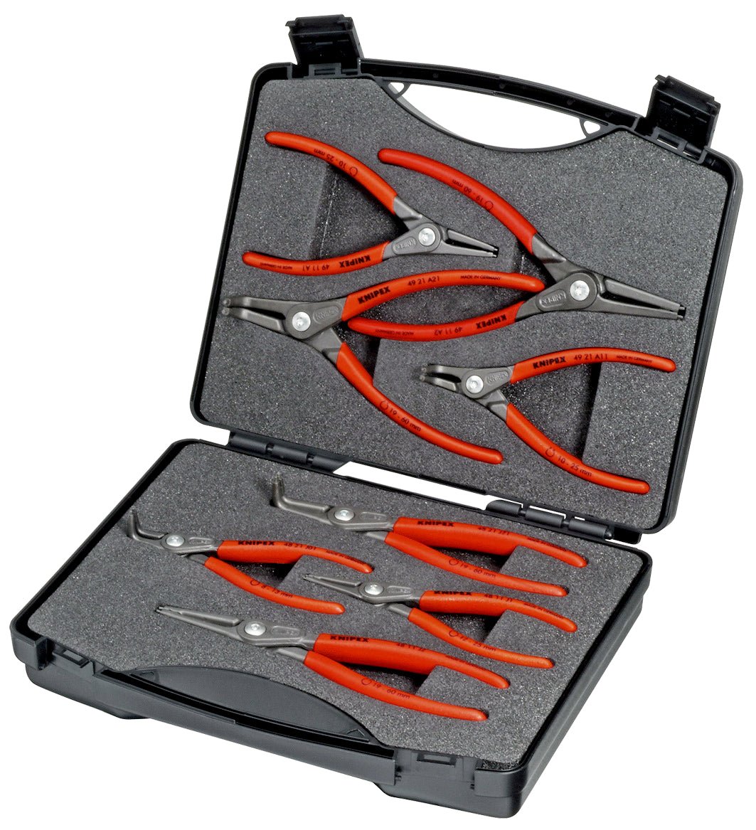 Knipex 00 21 25 - Juego de 8 alicates de precisión para arandelas Knipex - Ferrotecnia