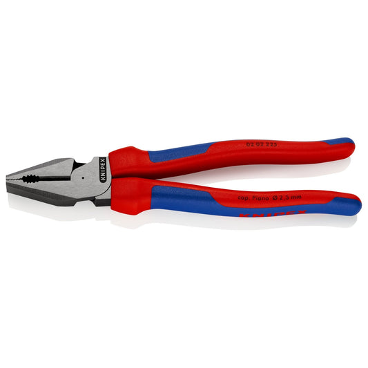 Knipex 02 02 225 - Alicate universal de fuerza 225 mm con mangos bicomponentes - Ferrotecnia