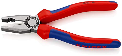 Knipex 03 02 180 SB - Alicate universal Knipex 180 mm. con mangos bicomponentes (en embalaje autoservicio) - Ferrotecnia