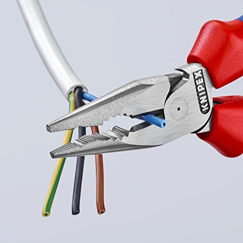 Knipex 08 22 145 - Alicate universal en punta Knipex 145 mm. con mangos bicomponentes - Ferrotecnia