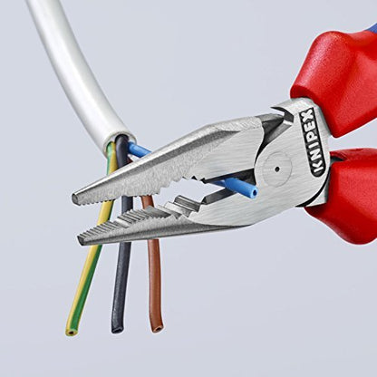 Knipex 08 22 145 - Alicate universal en punta Knipex 145 mm. con mangos bicomponentes - Ferrotecnia