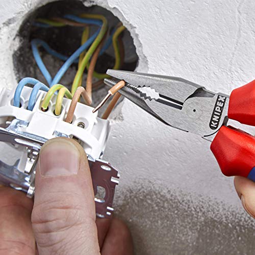 Knipex 08 22 145 - Alicate universal en punta Knipex 145 mm. con mangos bicomponentes - Ferrotecnia