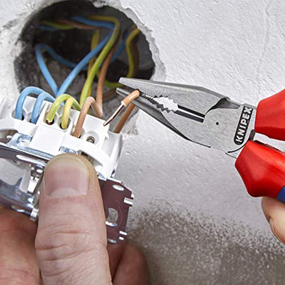 Knipex 08 22 145 - Alicate universal en punta Knipex 145 mm. con mangos bicomponentes - Ferrotecnia