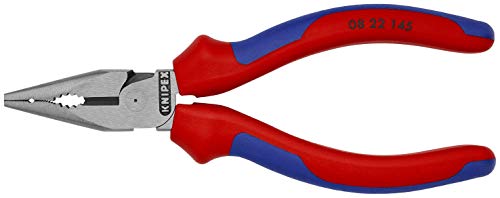 Knipex 08 22 145 - Alicate universal en punta Knipex 145 mm. con mangos bicomponentes - Ferrotecnia