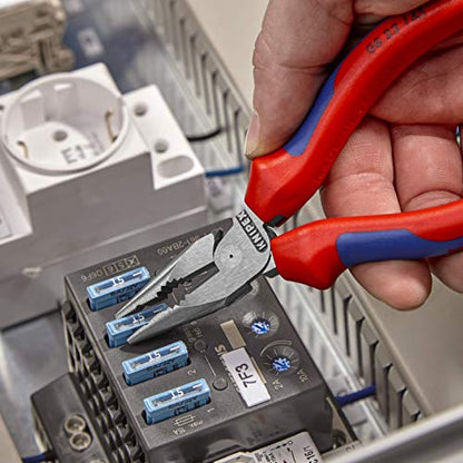 Knipex 08 22 145 - Alicate universal en punta Knipex 145 mm. con mangos bicomponentes - Ferrotecnia