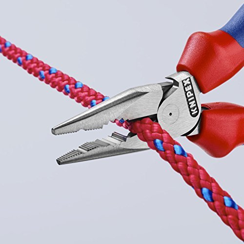 Knipex 08 22 145 - Alicate universal en punta Knipex 145 mm. con mangos bicomponentes - Ferrotecnia