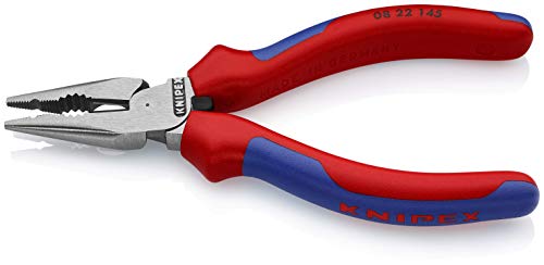 Knipex 08 22 145 - Alicate universal en punta Knipex 145 mm. con mangos bicomponentes - Ferrotecnia