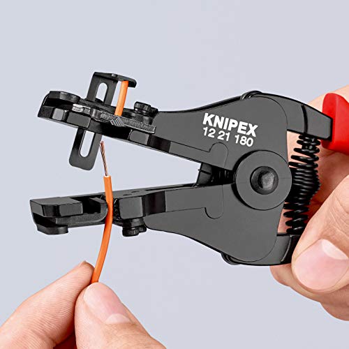 Knipex 12 21 180 EAN - Pelacables de precisión Knipex 180 mm. con mangos PVC - Ferrotecnia
