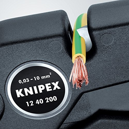 Knipex 12 40 200 EAN - Pelacables autoajustable Knipex 200 mm. (0,03 - 10,0 mm2) - Ferrotecnia