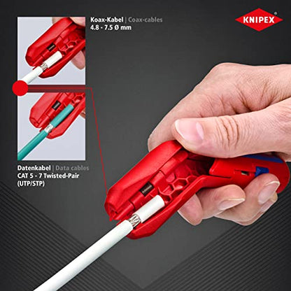Knipex 16 95 01 SB - Pelacables Knipex ErgoStrip® (en embalaje autoservicio) - Ferrotecnia