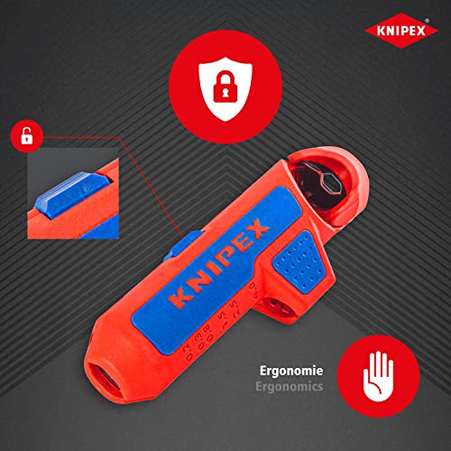 Knipex 16 95 01 SB - Pelacables Knipex ErgoStrip® (en embalaje autoservicio) - Ferrotecnia