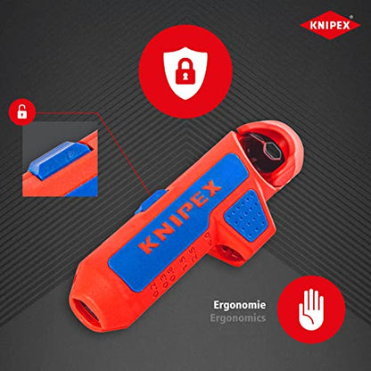 Knipex 16 95 01 SB - Pelacables Knipex ErgoStrip® (en embalaje autoservicio) - Ferrotecnia