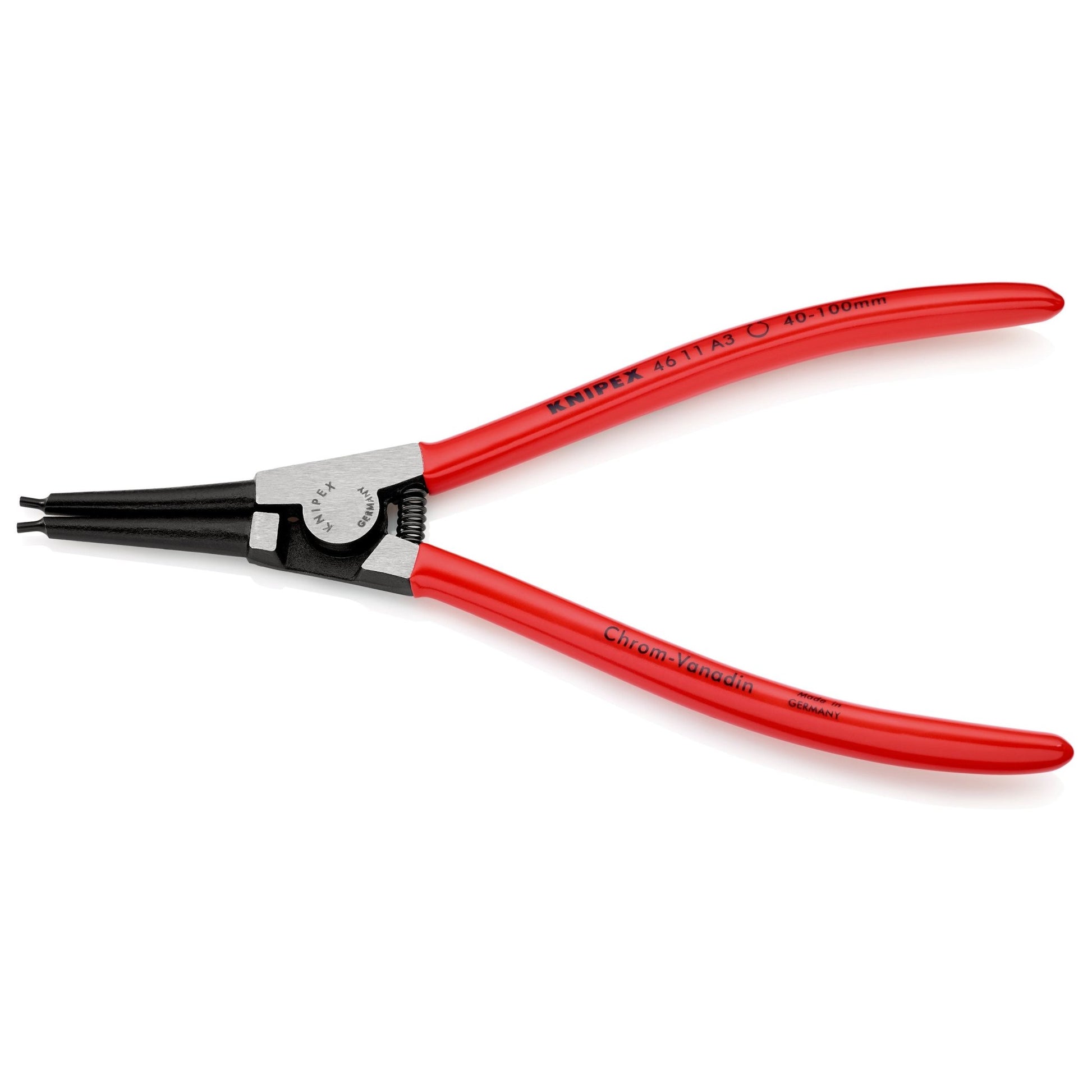 Knipex 46 11 A3 - Alicate recto para arandelas exteriores , para arandelas de 40 a 100 mm - Ferrotecnia
