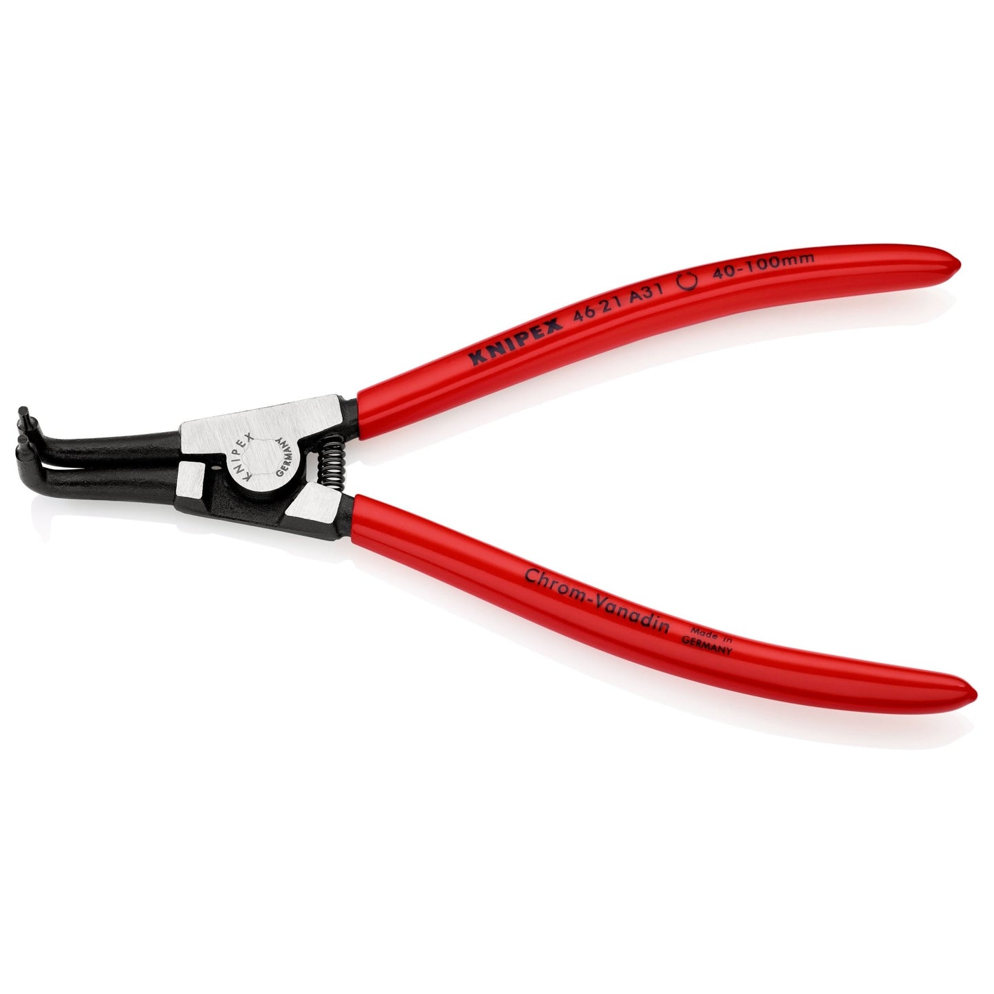 Knipex 46 21 A31 - Alicate con boca a 90º para arandelas exteriores , para arandelas de 40 a 100 mm - Ferrotecnia