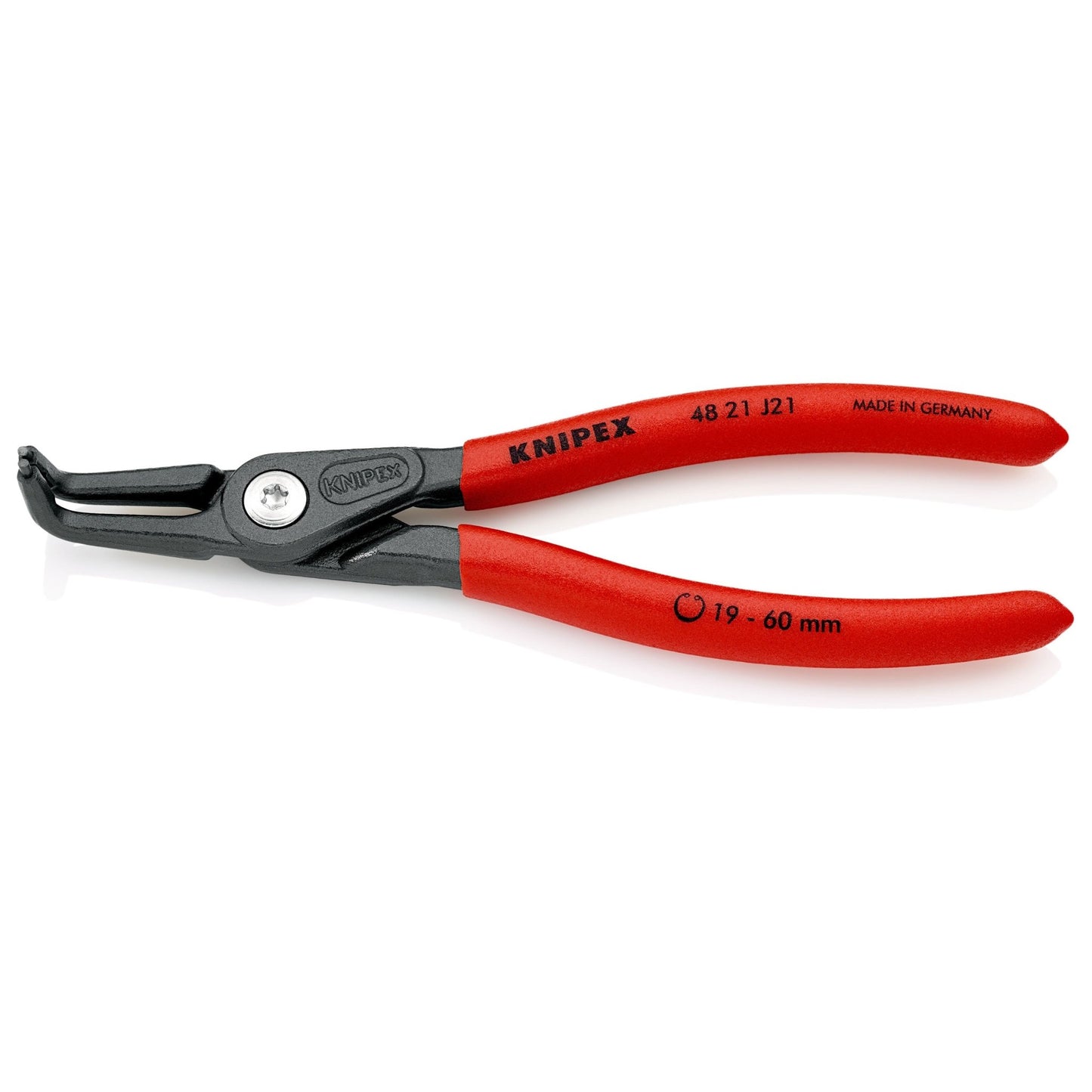 Knipex 48 21 J21 - Alicate de precisión con boca a 90 º para arandelas interiores , para arandelas de 19 a 60 mm - Ferrotecnia