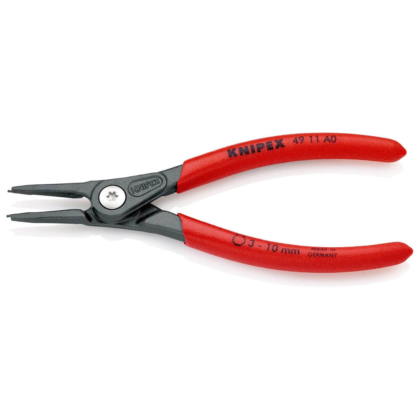 Knipex 49 11 A0 - Alicate de precisión recto para arandelas exteriores , para arandelas de 3 a 10 mm - Ferrotecnia