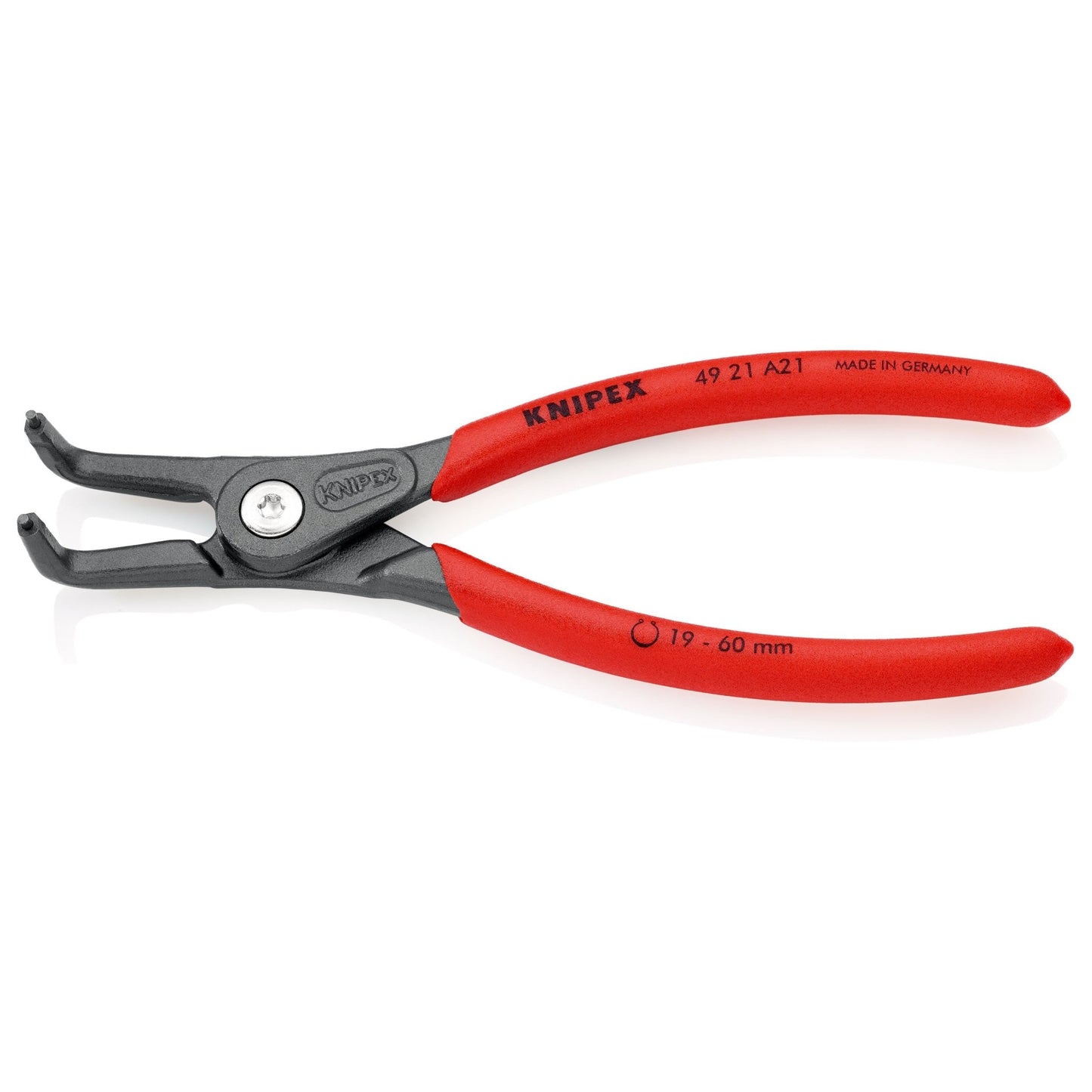 Knipex 49 21 A21 - Alicate de precisión con boca a 90º para arandelas exteriores , para arandelas de 19 a 60 mm - Ferrotecnia