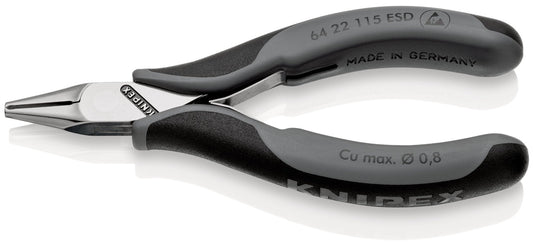 Knipex 64 22 115 ESD - Alicates de corte frontal para electrónica ESD - Ferrotecnia