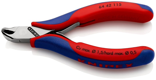 Knipex 64 42 115 SB - Alicate de corte frontal para electrónica - Ferrotecnia