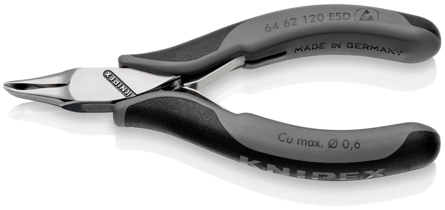 Knipex 64 62 120 ESD - Alicates de corte frontal para electrónica ESD - Ferrotecnia