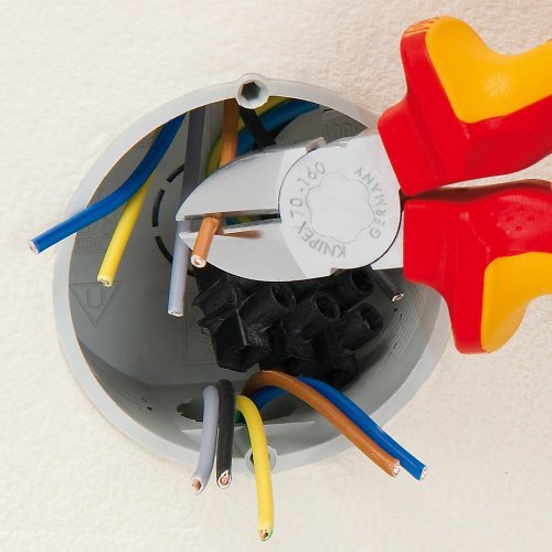 Knipex 70 01 180 EAN - Alicate de corte diagonal Knipex 180 mm. con mangos PVC - Ferrotecnia