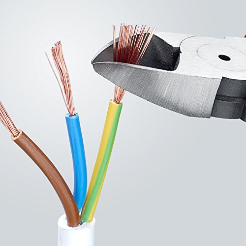 Knipex 70 02 160 SB - Alicate de corte diagonal Knipex 160 mm. con mangos bicomponentes (en embalaje autoservicio) - Ferrotecnia