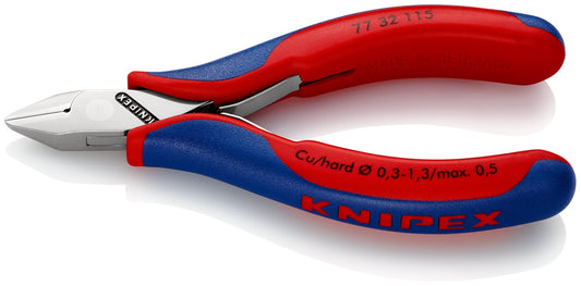 Knipex 77 32 115 - Alicates de corte diagonal para electrónica - Ferrotecnia