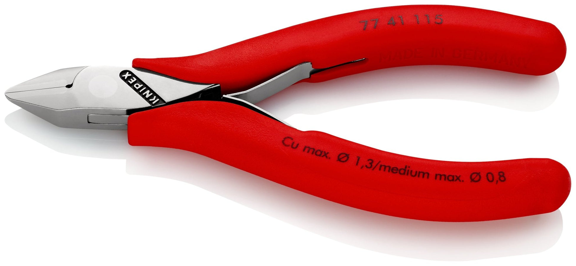 Knipex 77 41 115 - Alicates de corte diagonal para electrónica - Ferrotecnia