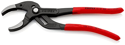 Knipex 81 13 250 - Tenaza cromada para tuberías y racores Knipex 250 mm. con mangos PVC y mordazas con protector plástico - Ferrotecnia