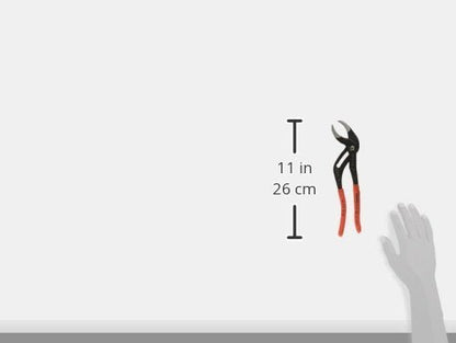 Knipex 81 13 250 - Tenaza cromada para tuberías y racores Knipex 250 mm. con mangos PVC y mordazas con protector plástico - Ferrotecnia