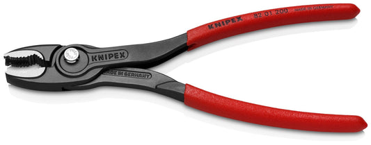 Knipex 82 01 200 - Alicate agarre frontal ajustable Knipex TwinGrip 200 mm. con mangos PVC - Ferrotecnia