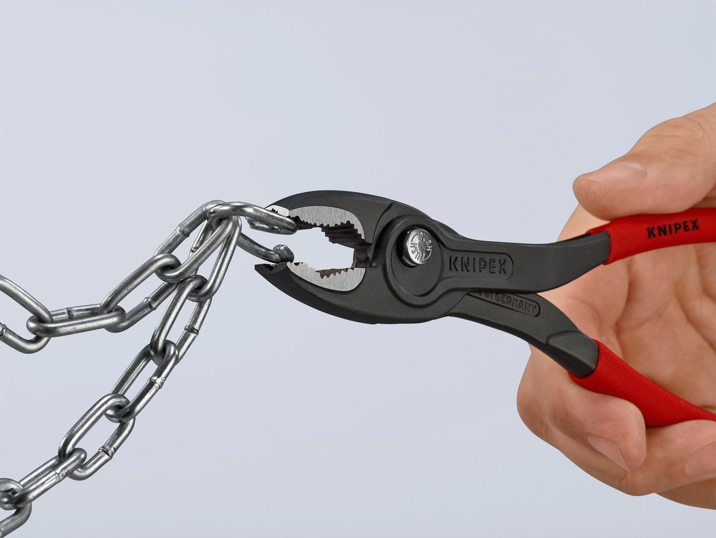 Knipex 82 01 200 - Alicate agarre frontal ajustable Knipex TwinGrip 200 mm. con mangos PVC - Ferrotecnia