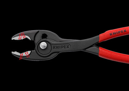 Knipex 82 01 200 - Alicate agarre frontal ajustable Knipex TwinGrip 200 mm. con mangos PVC - Ferrotecnia